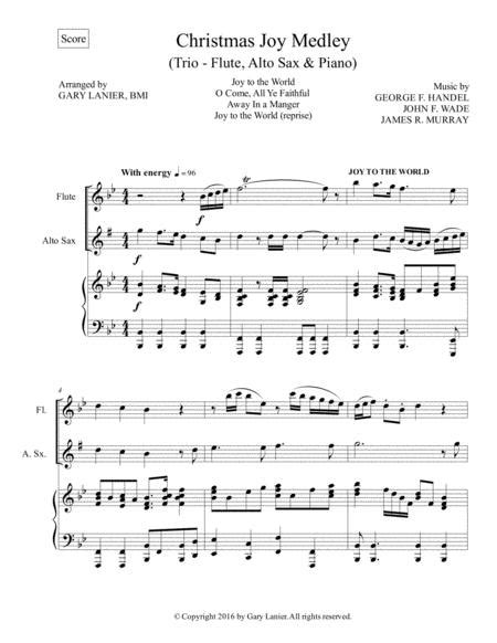 CHRISTMAS JOY MEDLEY (Trio – Flute, Alto Sax & Piano With Parts)